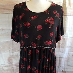 Super Soft Knit Torrid Black Babydoll Top - Size 2